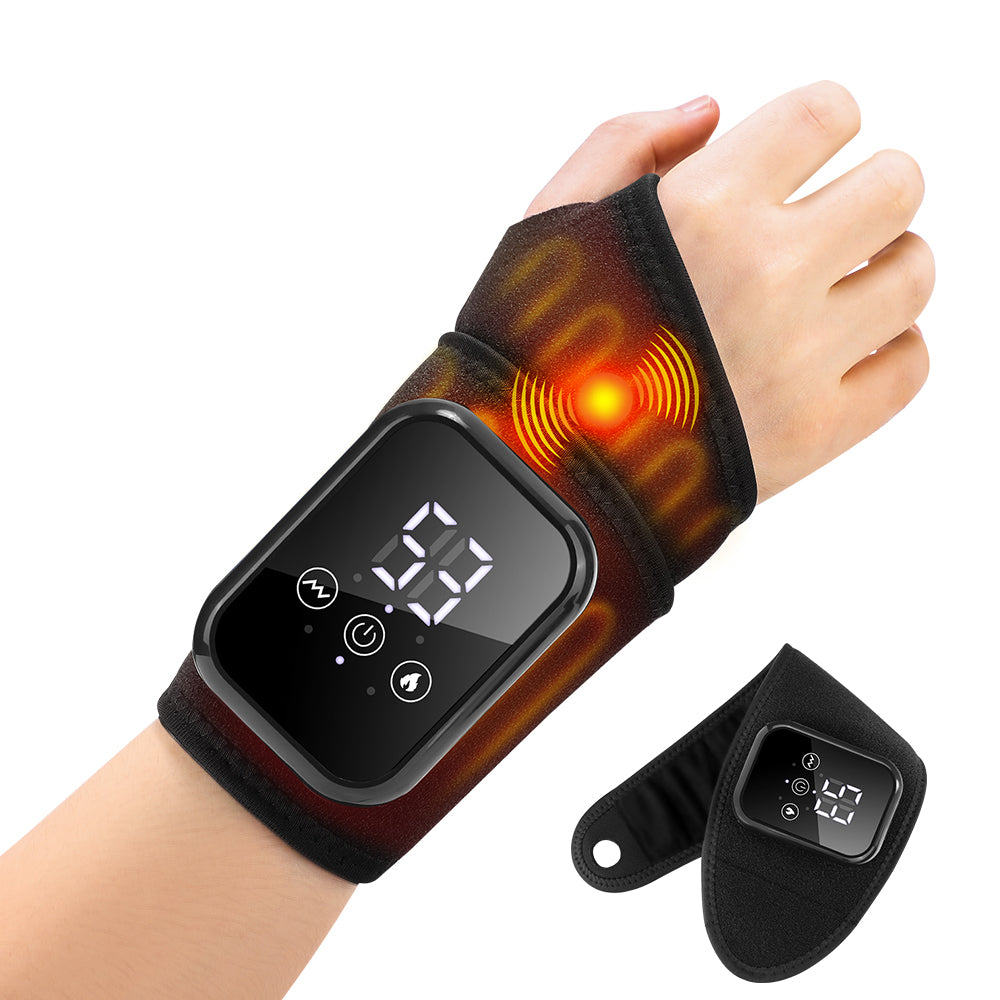 Rechargeable Heating Wrist Massager for Pain Relief