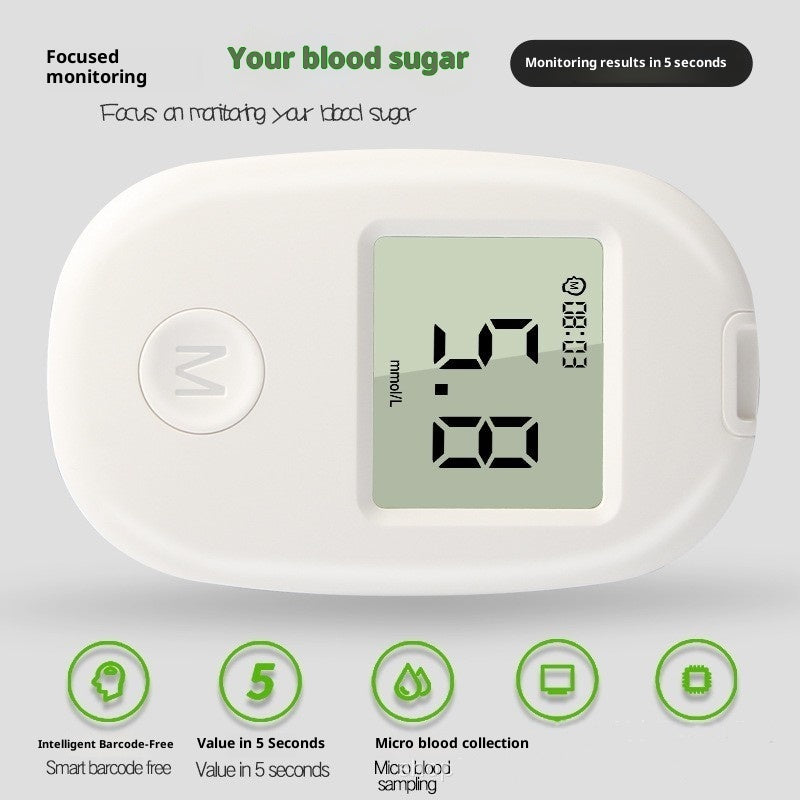 Household Blood Glucose Meter Code-free Glucometer
