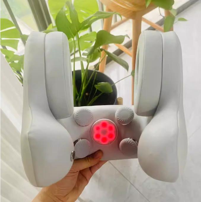 Neck And Back Massager With Noise-Canceling Headphones