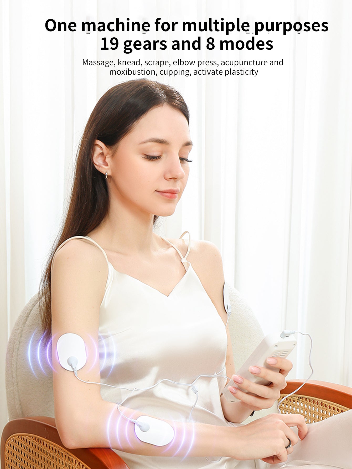 Portable Airbag Head Massager with Heated Air Compression