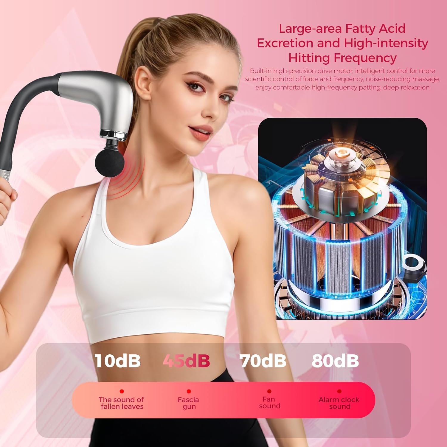 U-Shaped Fascial Gun Massager With 9 Modes