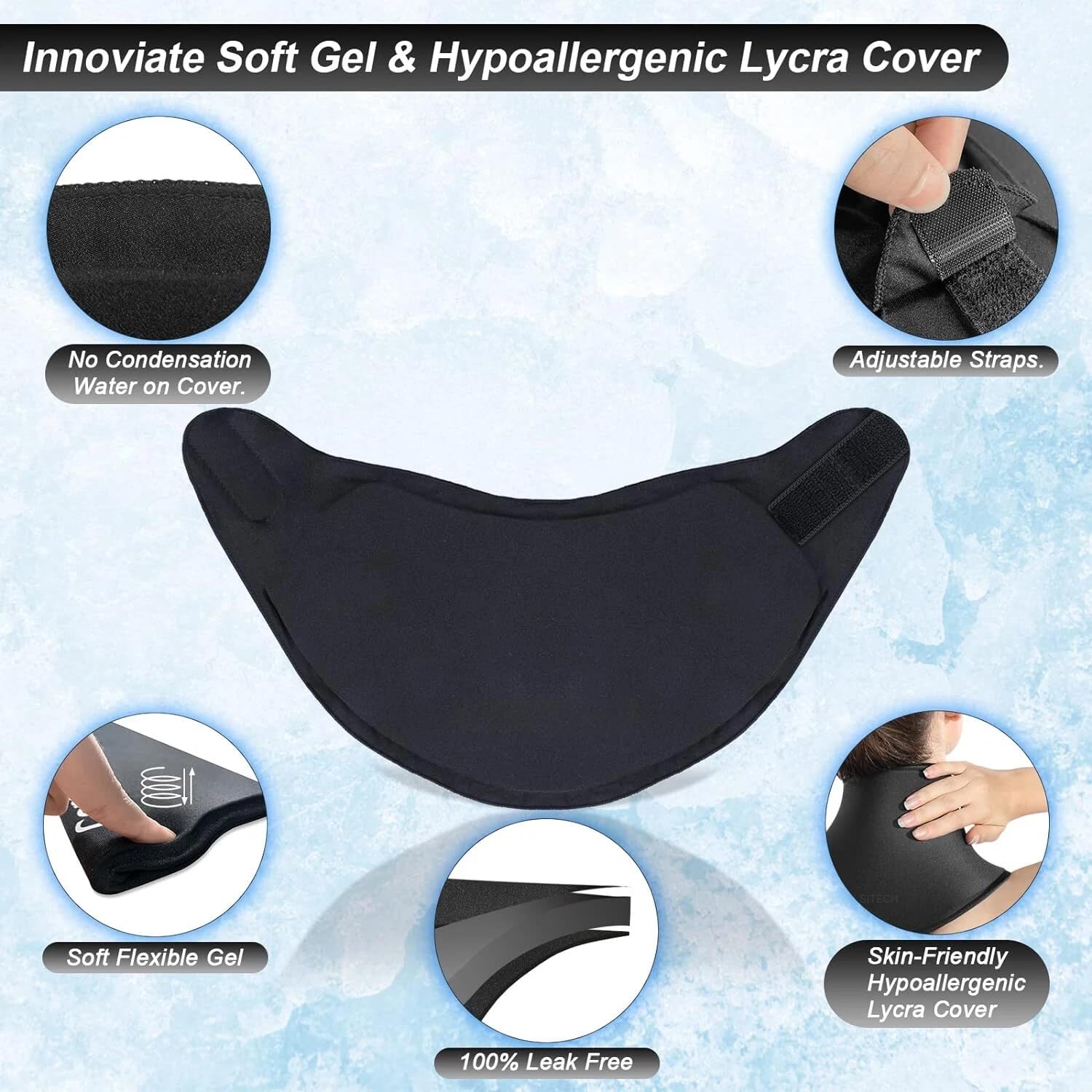 Reusable Ice Cooling Gel Pads For Pain Relief
