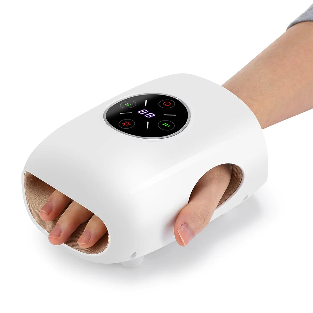 Cordless Hand Massager with Heating & Airbag Kneading Technology