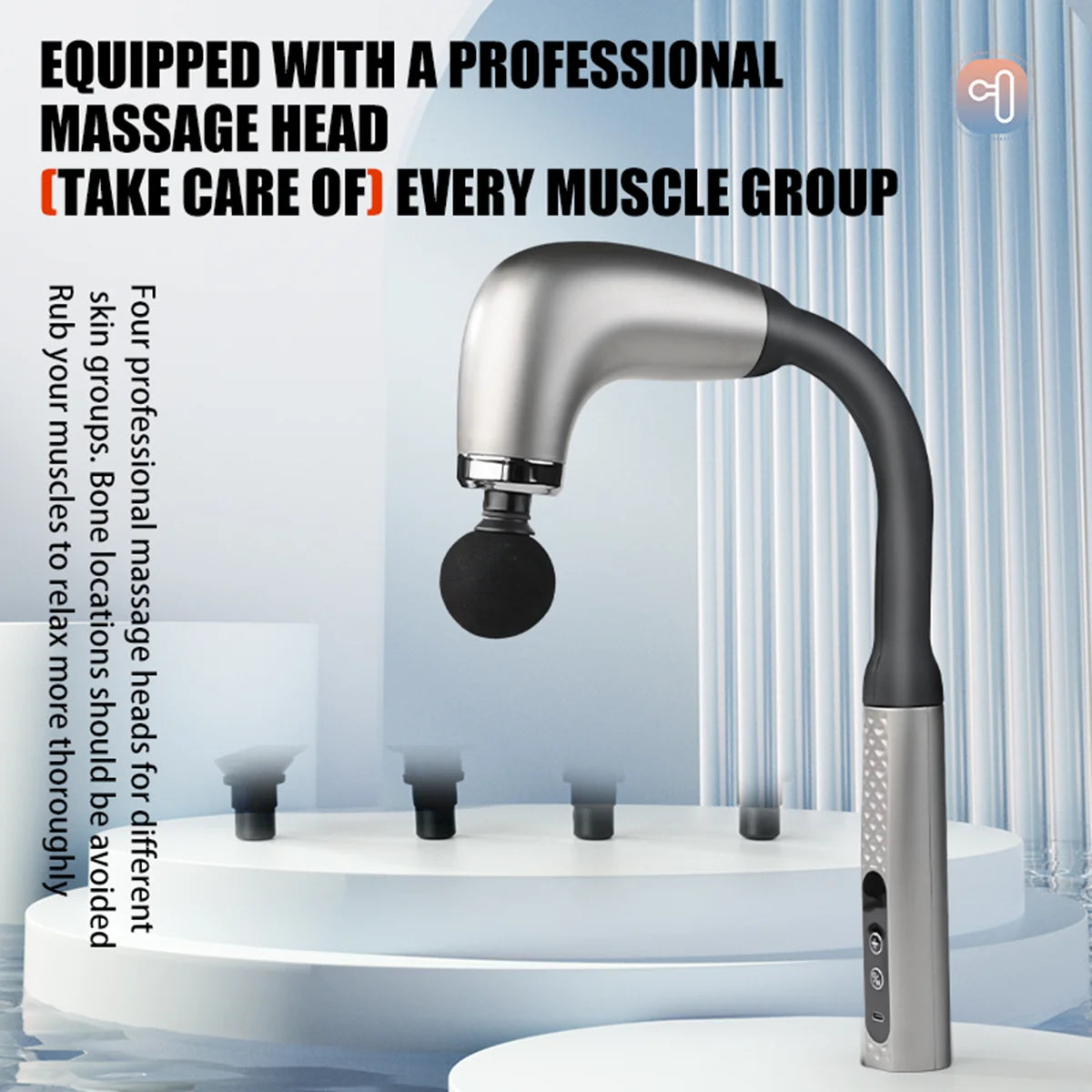 U-Shaped Fascial Gun Massager With 9 Modes