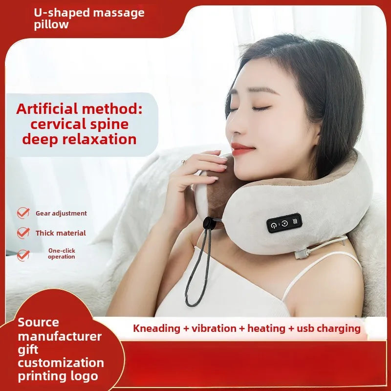 U-Shape Soft Massage Pillow