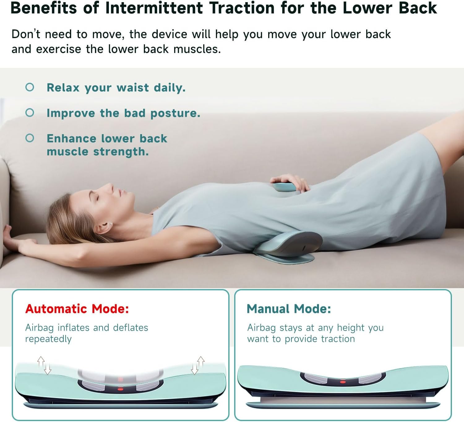 Hot Compress Back Pain Relief Lumbar Massager