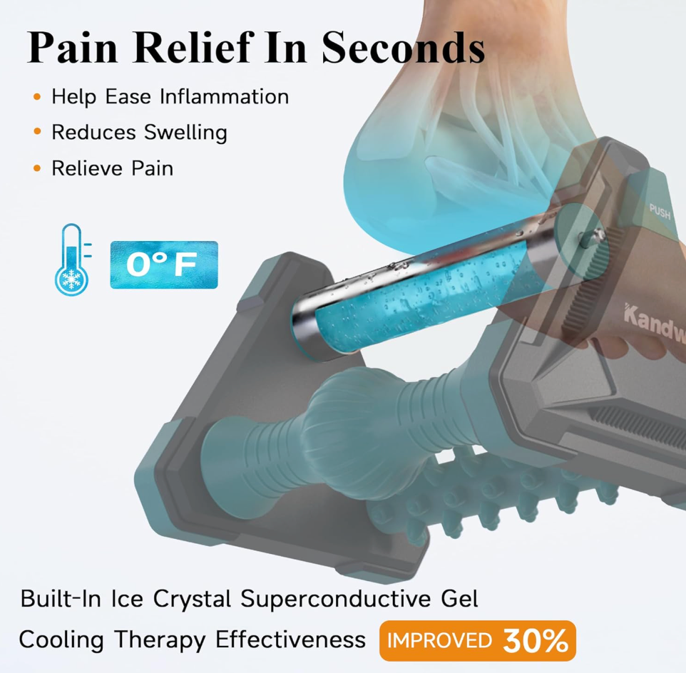 3-in-1 Foot Massager With Ice Roller & Reflexology Rollers